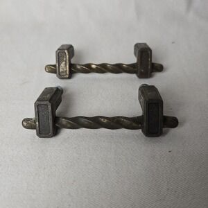 1967‎ Twisted Drawer Pulls 4 1/2"  Set Of 2 JB 3" Center